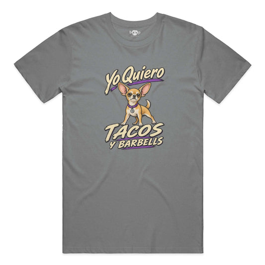 Yo Quiero Tacos y Barbells Performance T