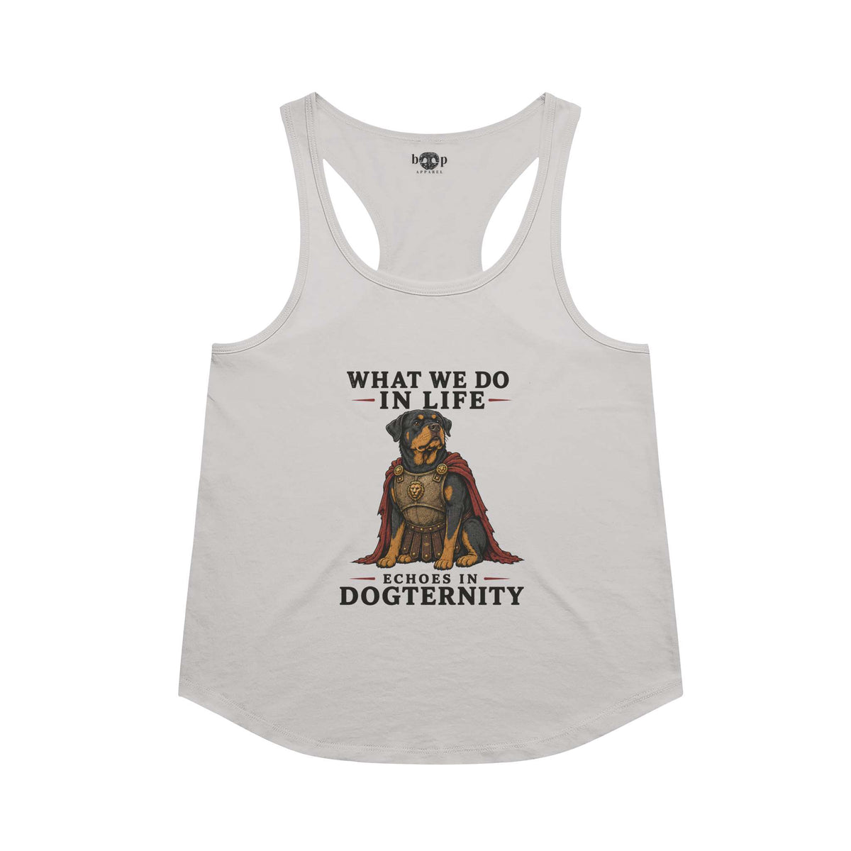 Echoes in Dogternity Racerback Tank