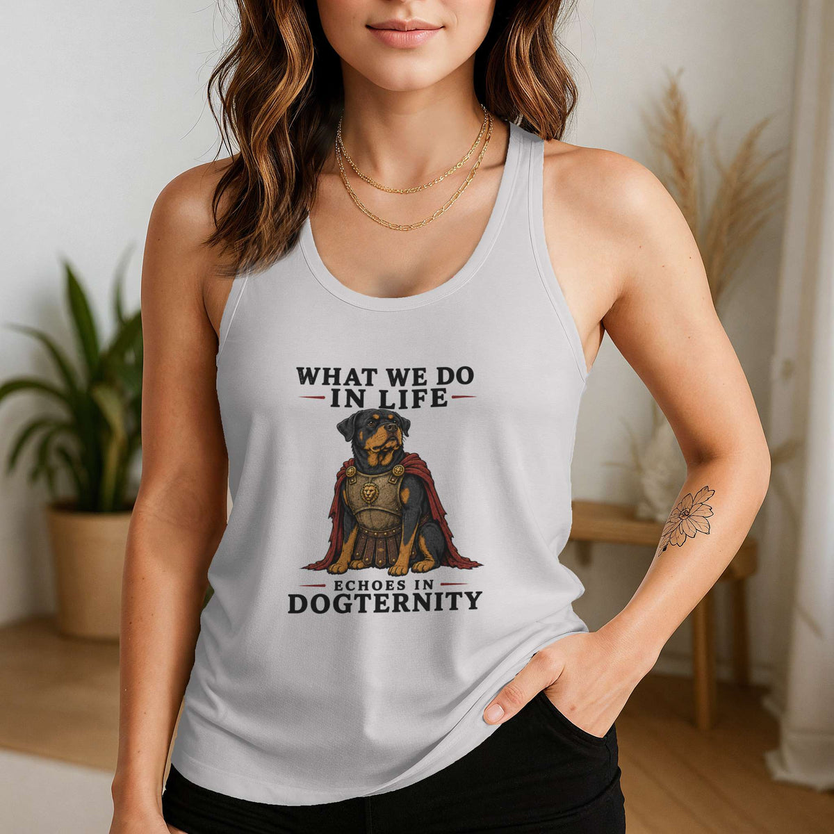 Echoes in Dogternity Racerback Tank