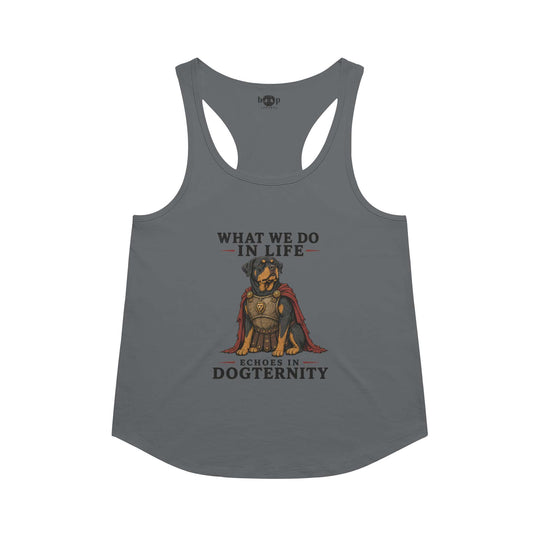 Echoes in Dogternity Racerback Tank
