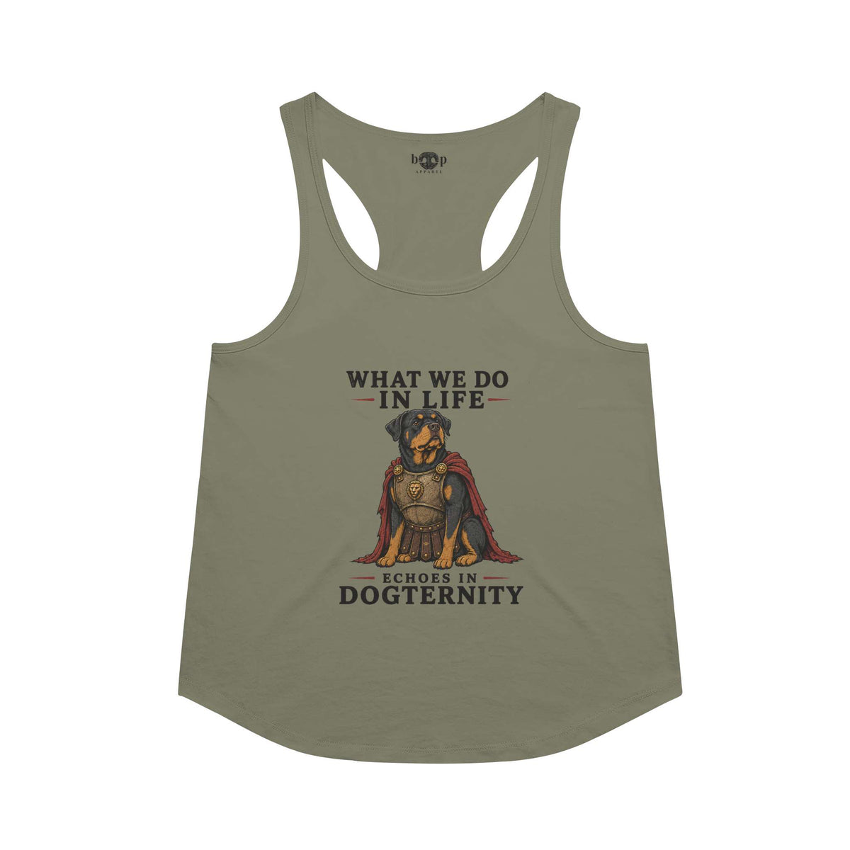 Echoes in Dogternity Racerback Tank