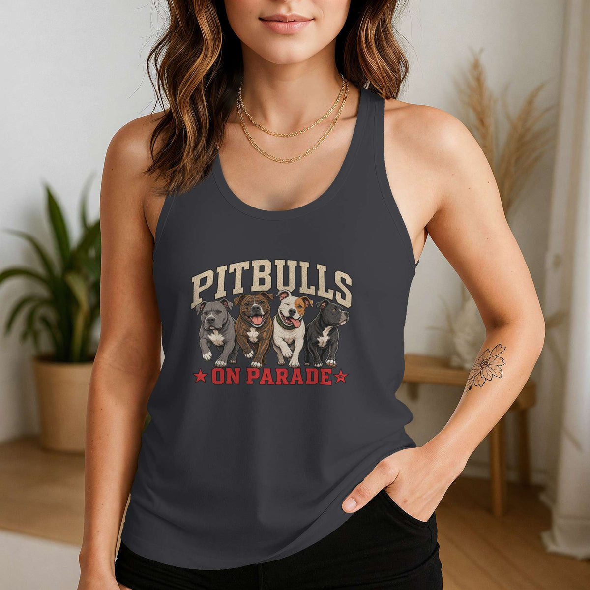 Pitbulls on Parade - Racerback Tank