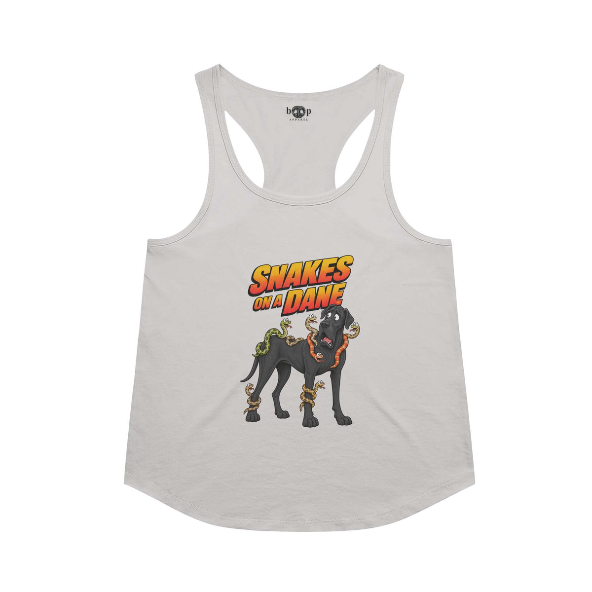 Snakes on a Dane Racerback Tank