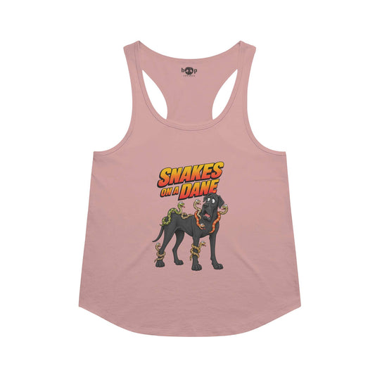 Snakes on a Dane Racerback Tank