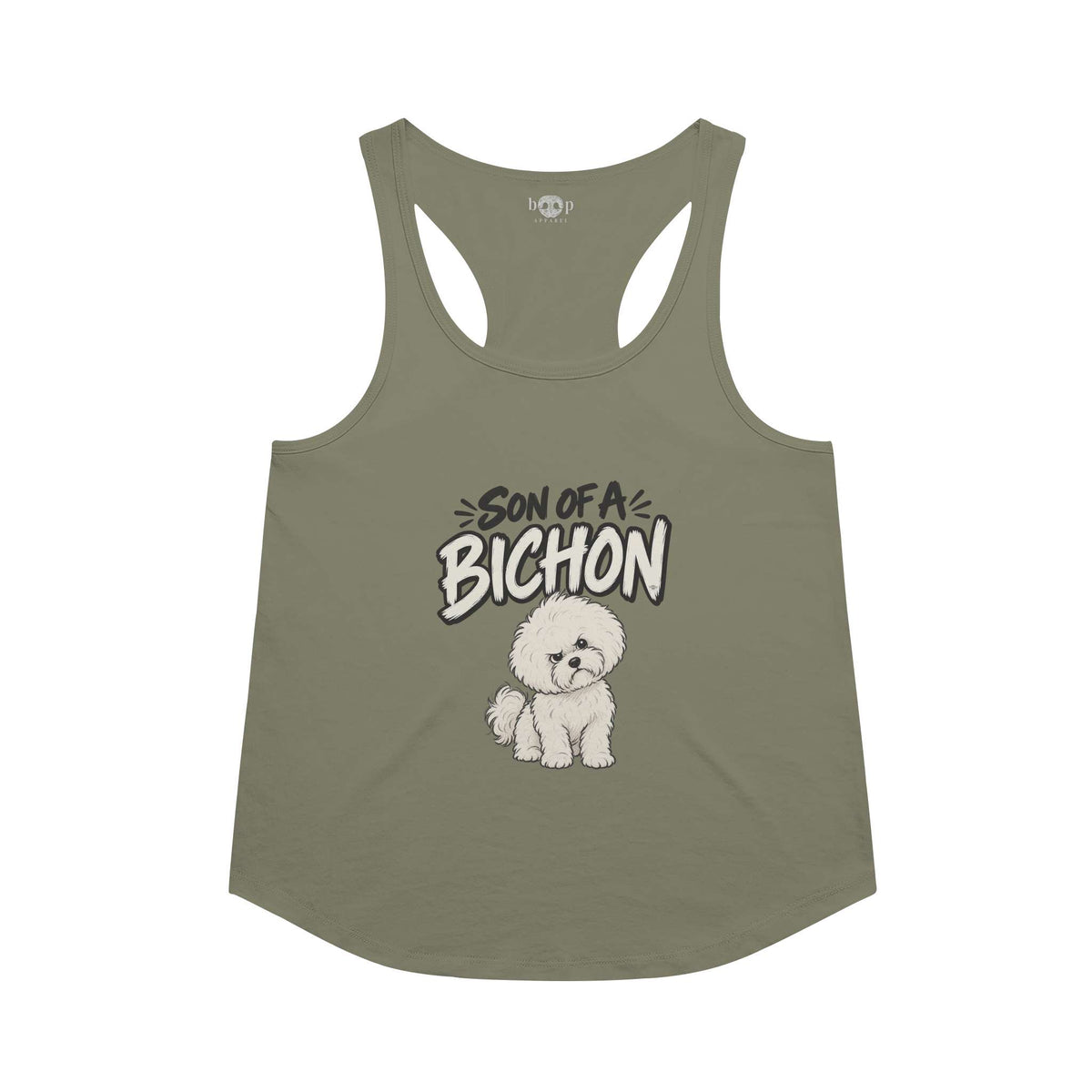 Son of a Bichon - Racerback Tank