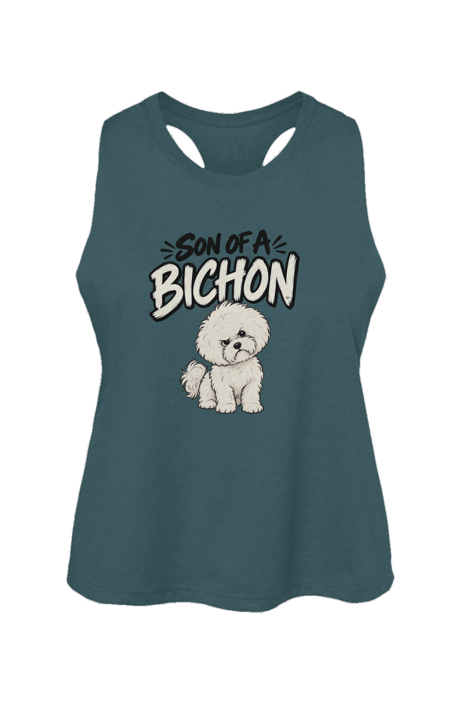 Son of a Bichon Crop Tank