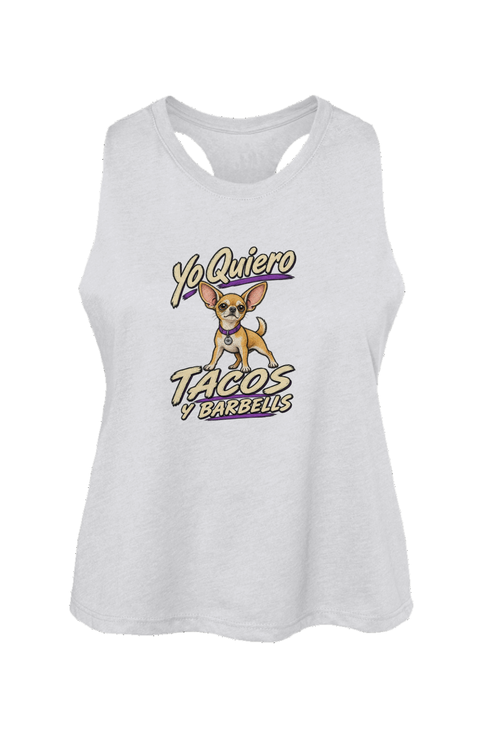 Yo Quiero Tacos y Barbells - Crop Tank