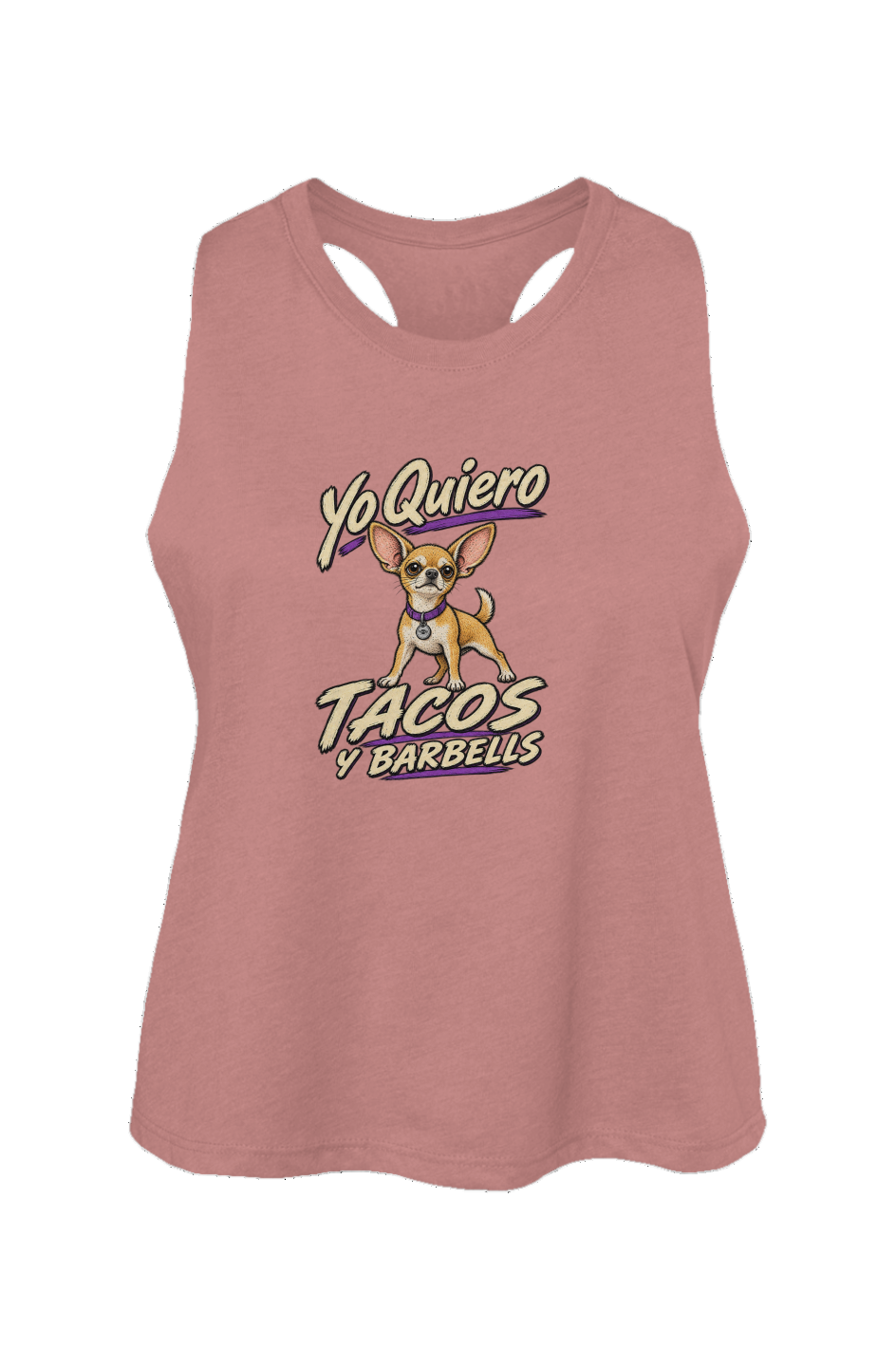 Yo Quiero Tacos y Barbells - Crop Tank