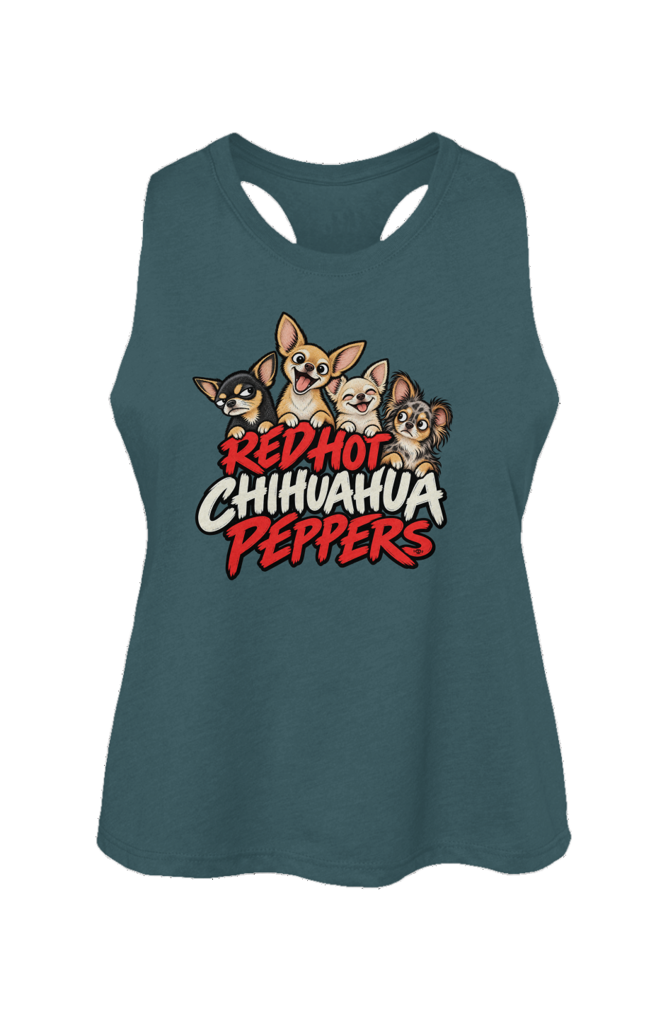 Red Hot Chihuahua Peppers Crop Tank