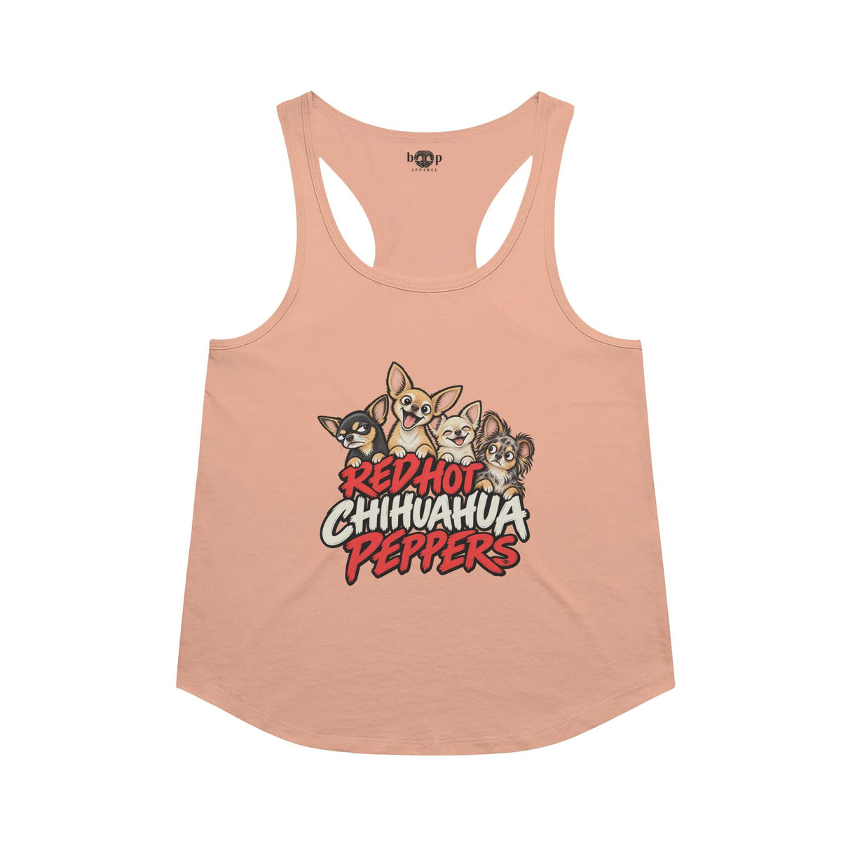 Red Hot Chihuahua Peppers Racerback Tank