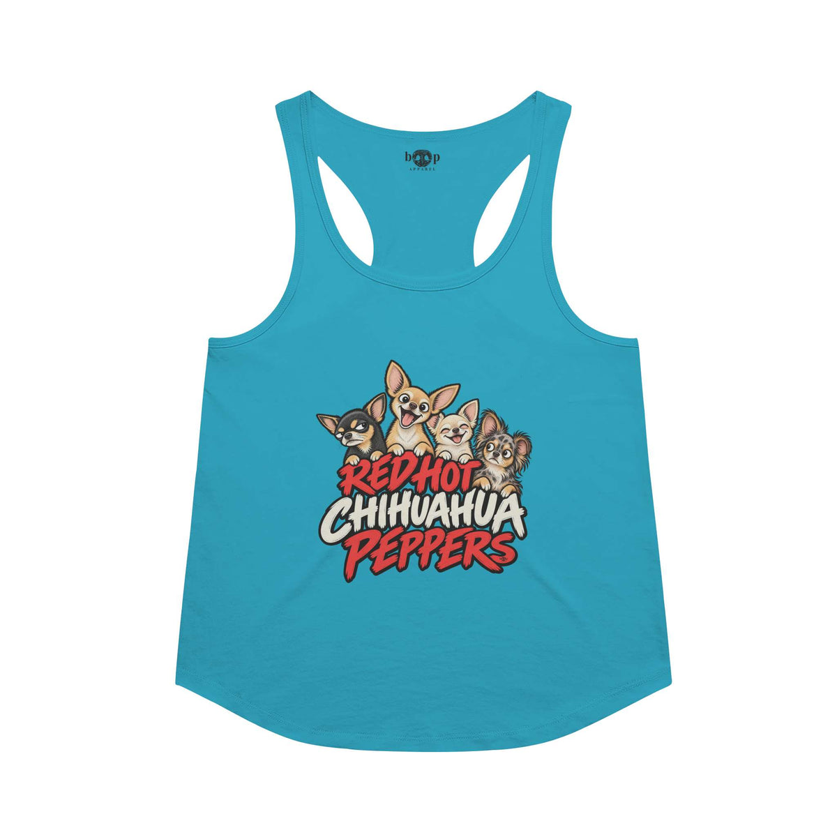 Red Hot Chihuahua Peppers Racerback Tank