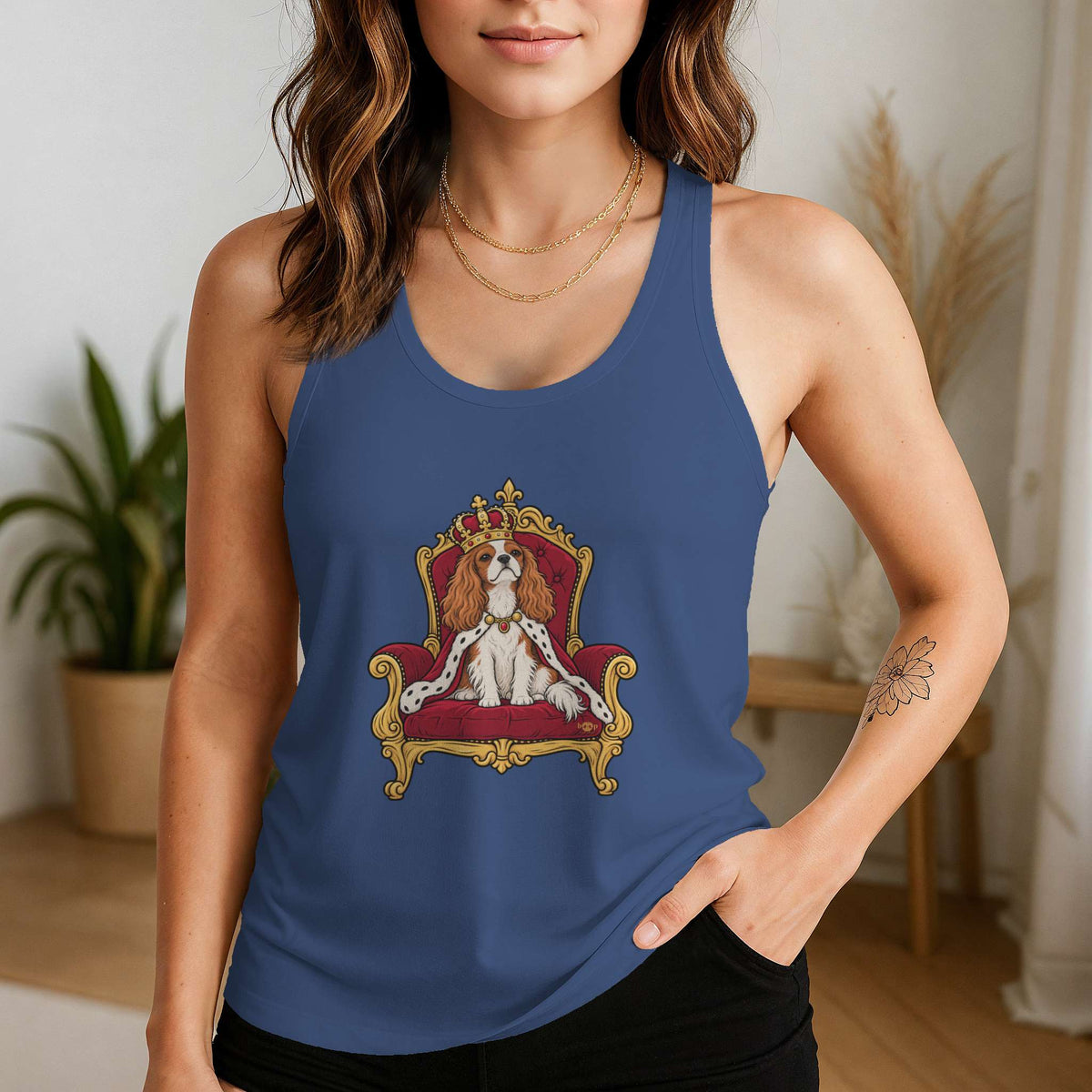 King Charles of the Cavaliers Racerback Tank