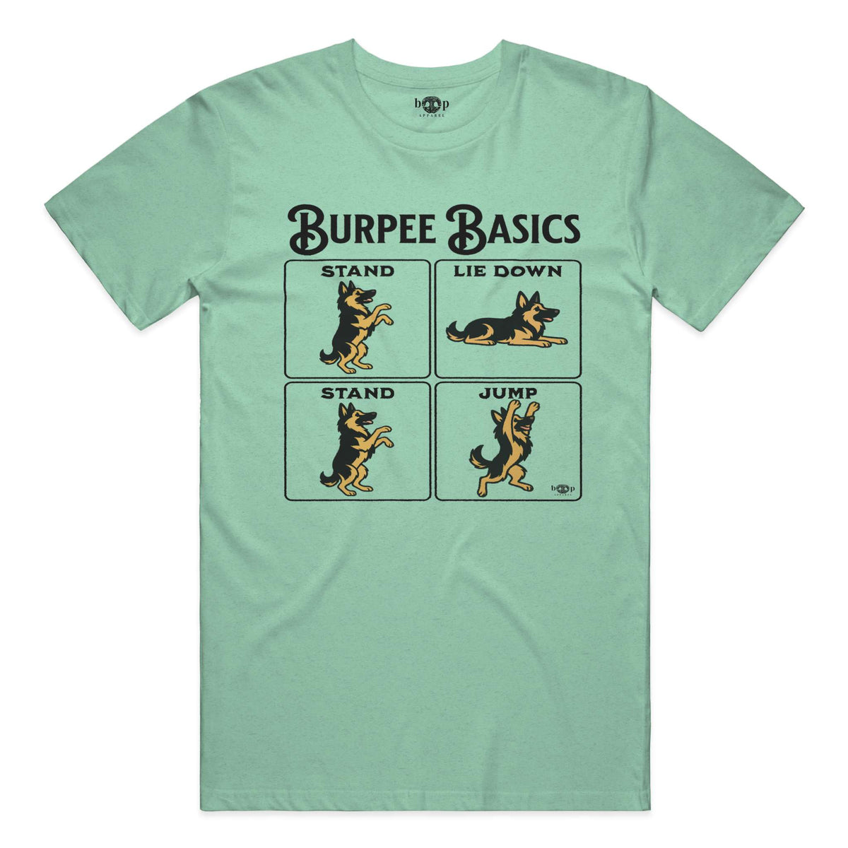 Burpee Basics Everyday T in Heather Mint