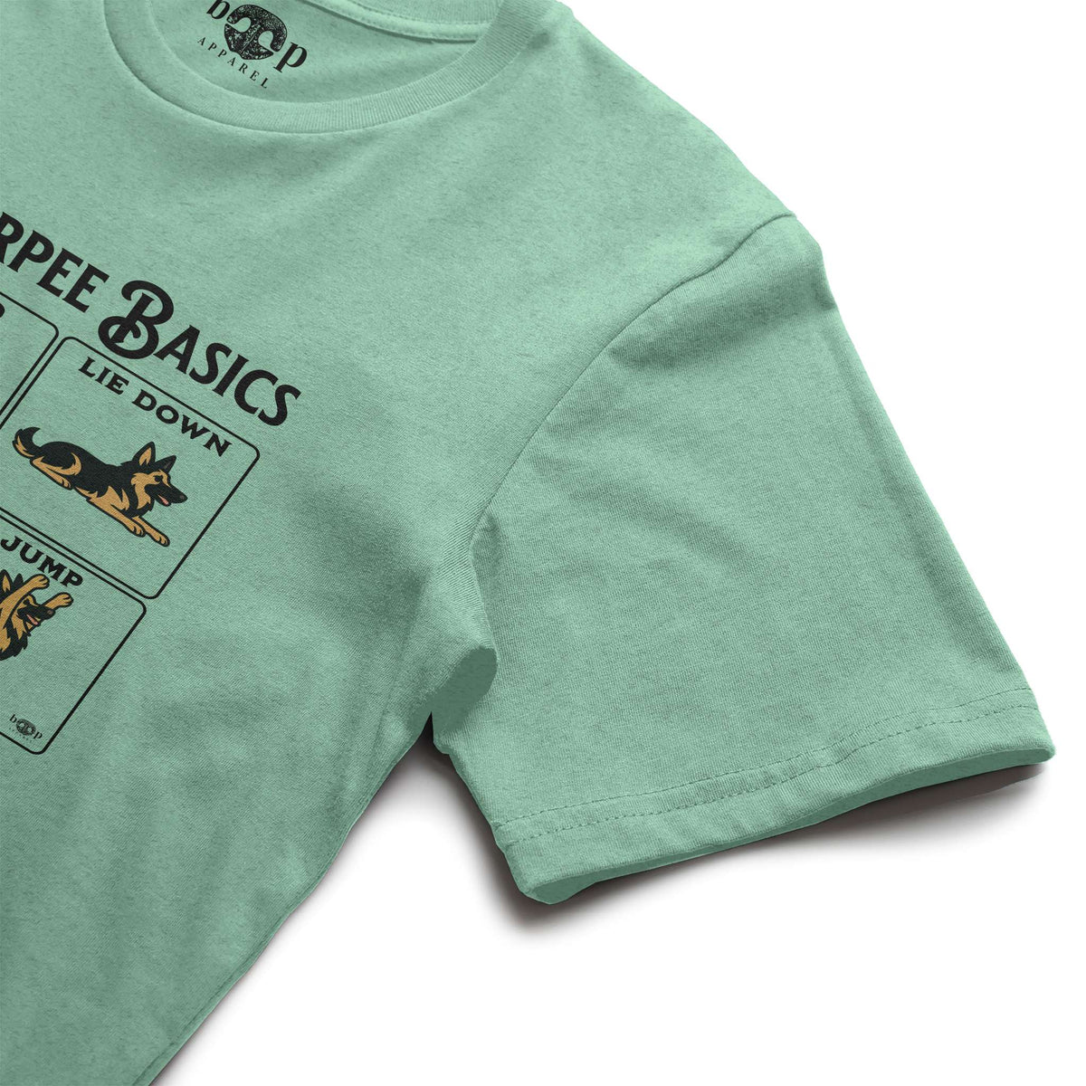 Burpee Basics Everyday T in Heather Mint, alternate view 1