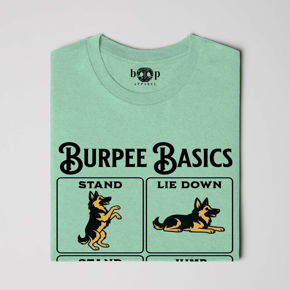 Burpee Basics Everyday T in Heather Mint, alternate view 3