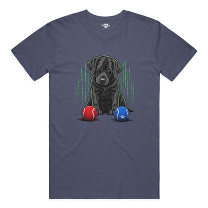 Down the Rabbit Hole Everyday T in Heather Navy