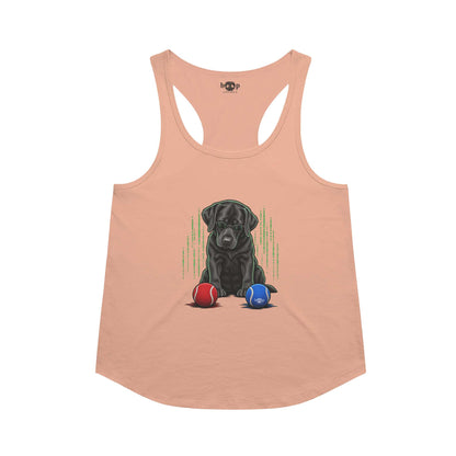 Down the Rabbit Hole Racerback Tank in Vintage Light Orange