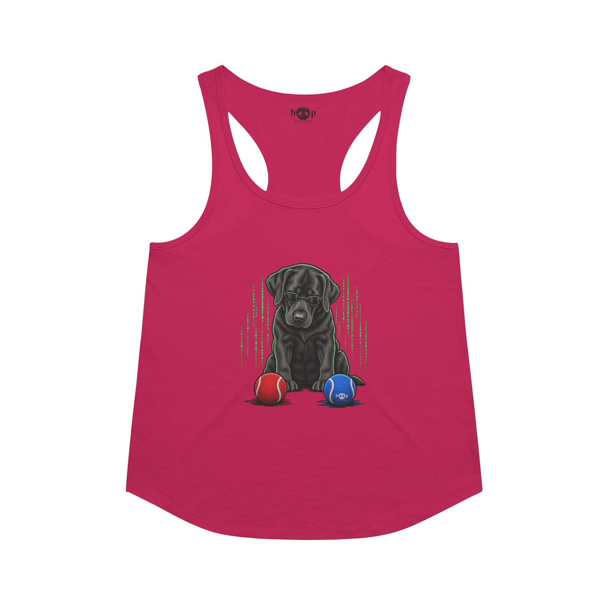 Down the Rabbit Hole Racerback Tank in Vintage Shocking Pink