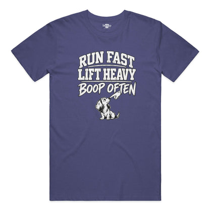 Run Fast Lift Heavy Boop Often Performance T