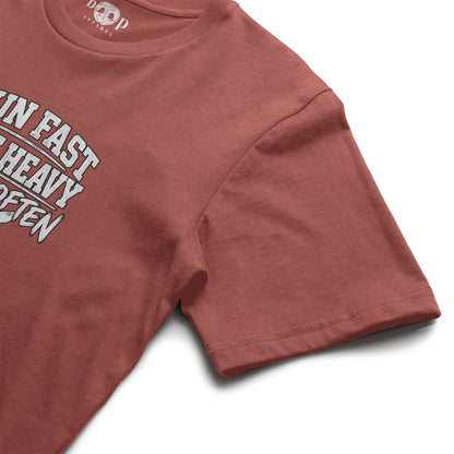 Run Fast. Lift Heavy. Boop Often. Performance T in Clay Triblend, alternate view 3