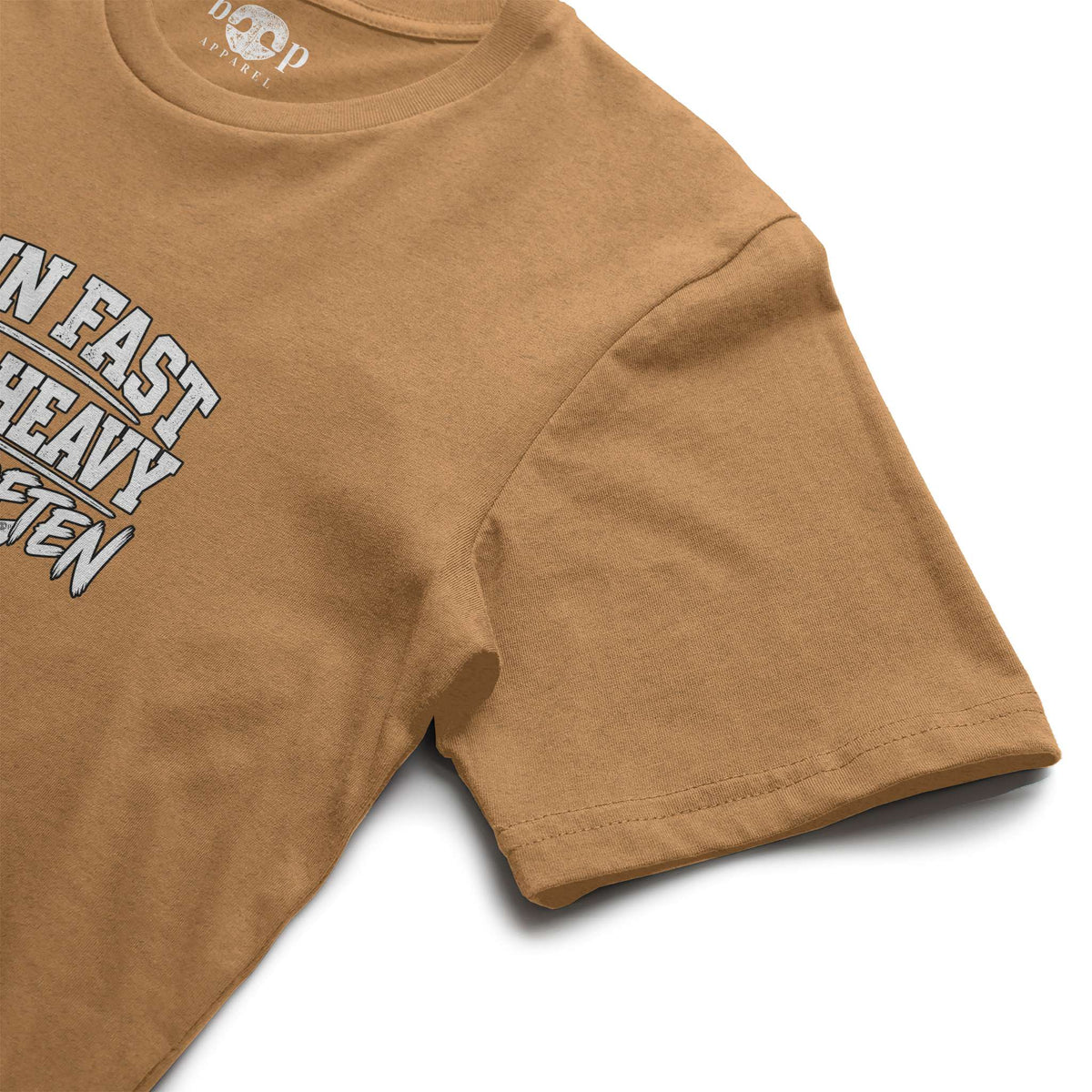 Run Fast. Lift Heavy. Boop Often. Everyday T in Heather Autumn, alternate view 1