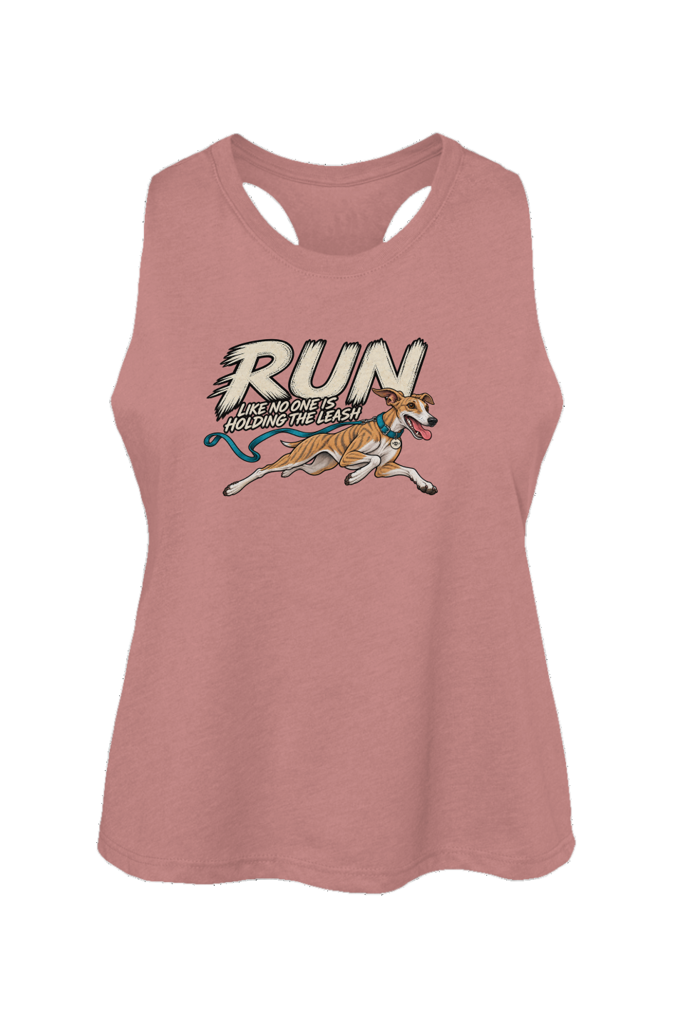 Run Unleashed Crop Tank in Heather Mauve