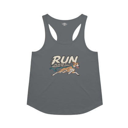 Run Unleashed Racerback Tank in Indigo