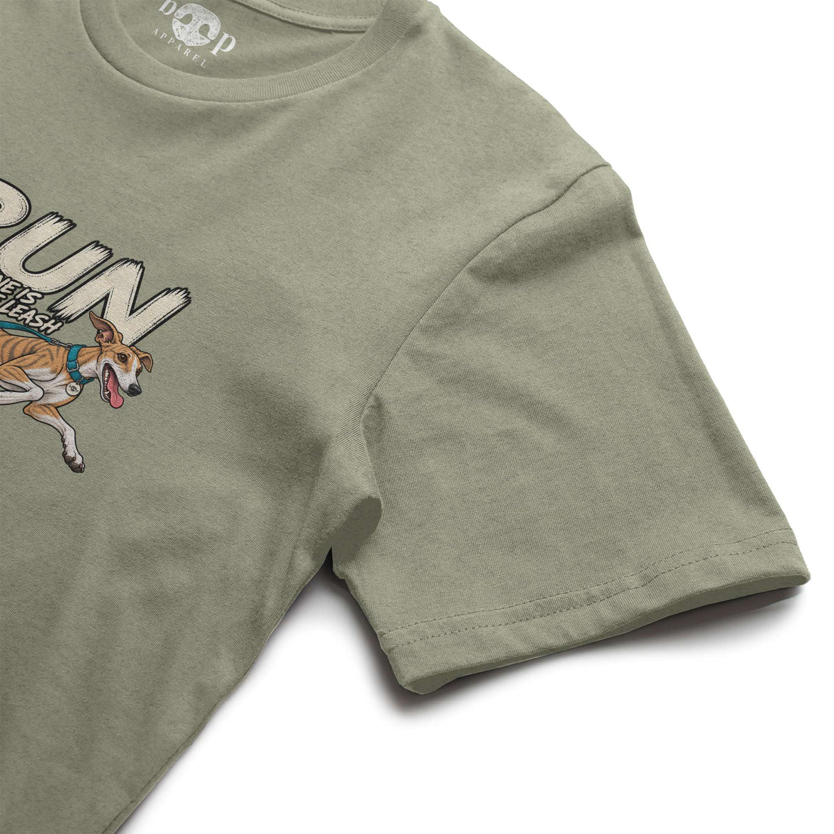 Run Unleashed Everyday T in Heather Olive, alternate view 1
