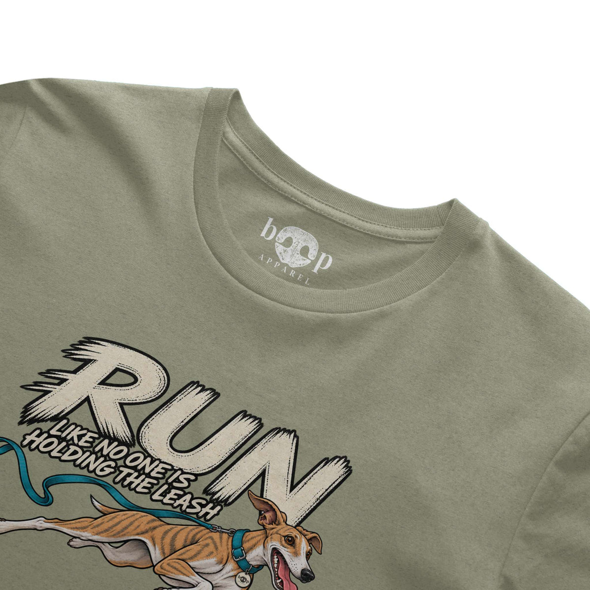 Run Unleashed Everyday T in Heather Olive, alternate view 2