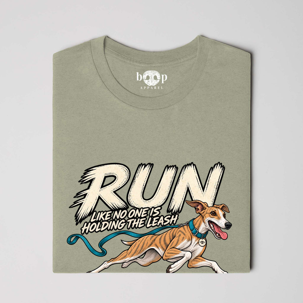 Run Unleashed Everyday T in Heather Olive, alternate view 3