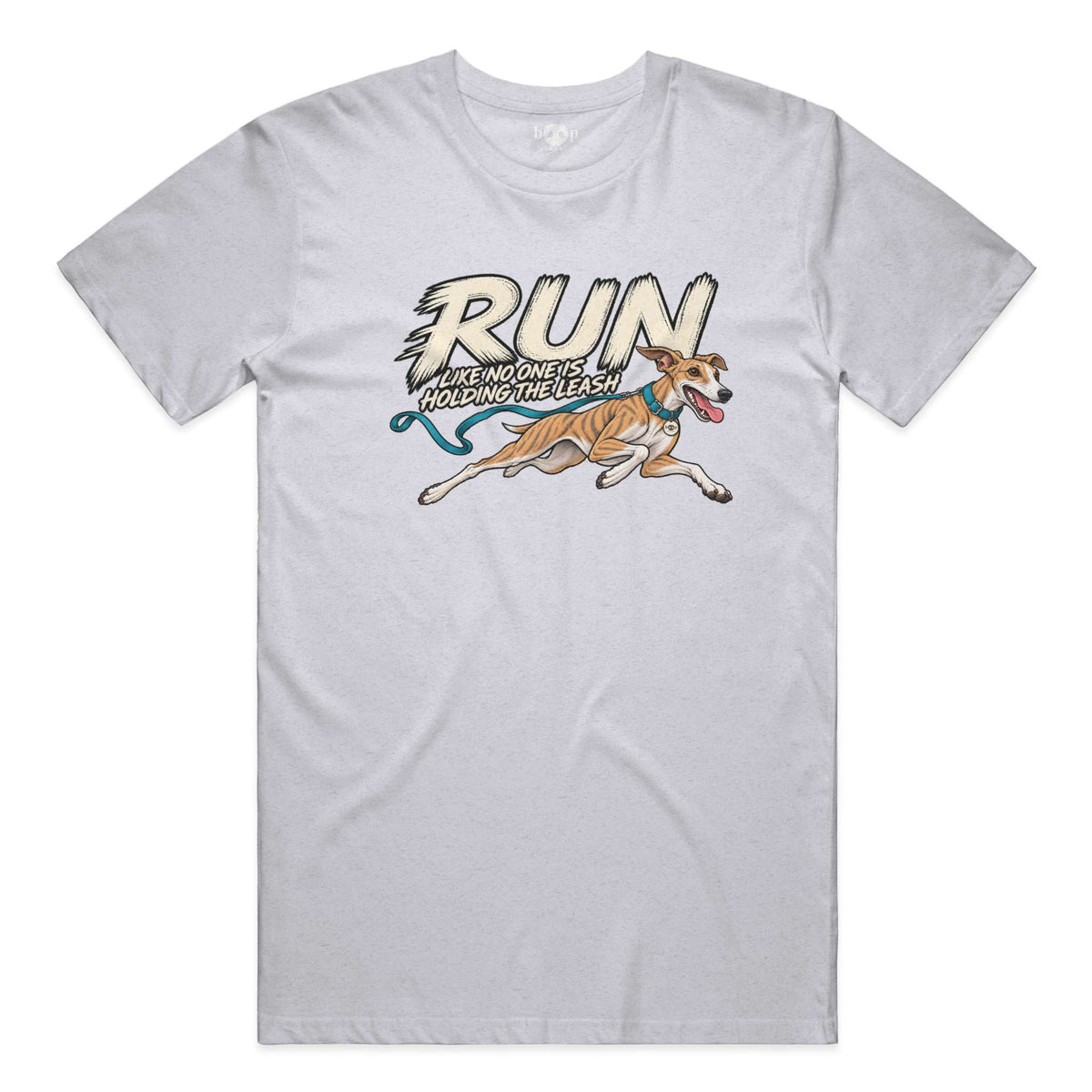 Run Unleashed Performance T in White Fleck Triblend