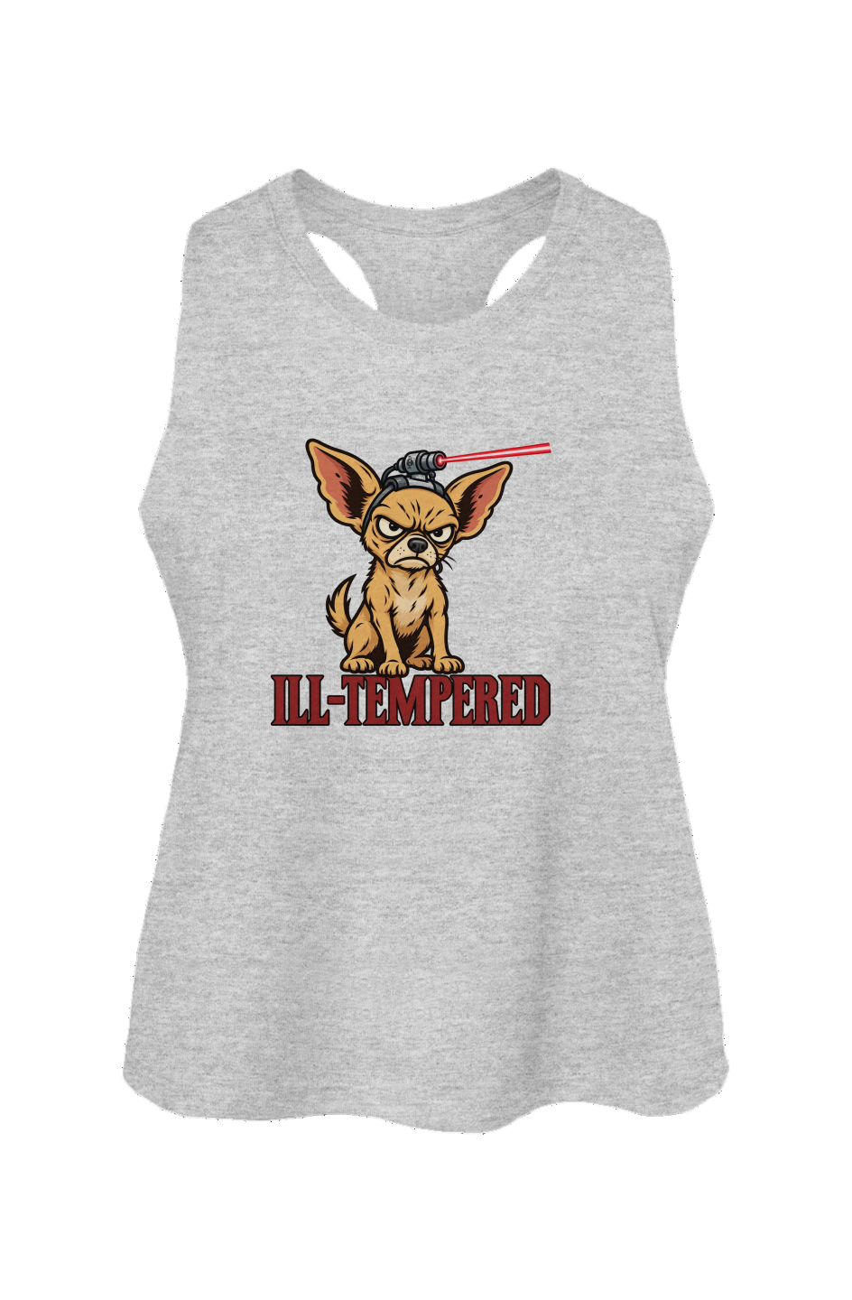 Ill-Tempered Crop Tank in Athletic Heather