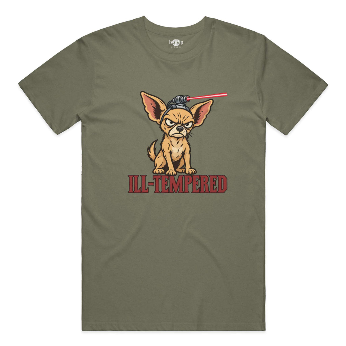 Ill-Tempered Everyday T in Heather Military Green
