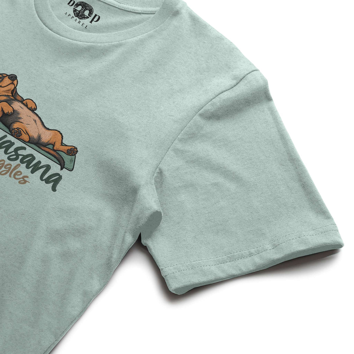 Shavasana and Snuggles Performance T in Dusty Blue Triblend, alternate view 4