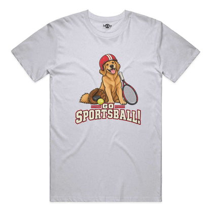 Go Sportsball Performance T in White Fleck Triblend