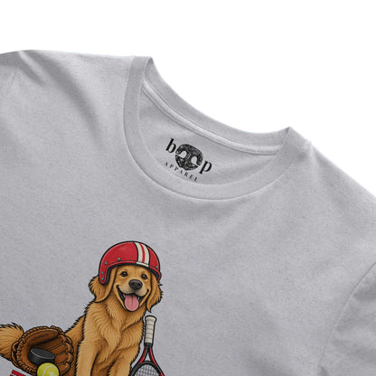 Go Sportsball Performance T in White Fleck Triblend, alternate view 2