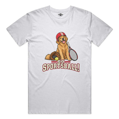 Go Sportsball Everyday T in Solid White Blend