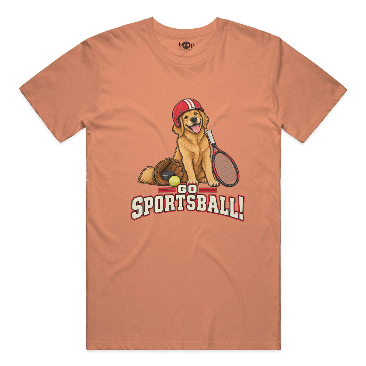 Go Sportsball Everyday T in Heather Orange