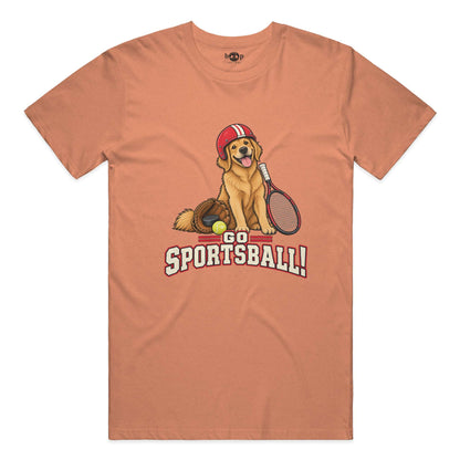 Go Sportsball Everyday T in Heather Orange