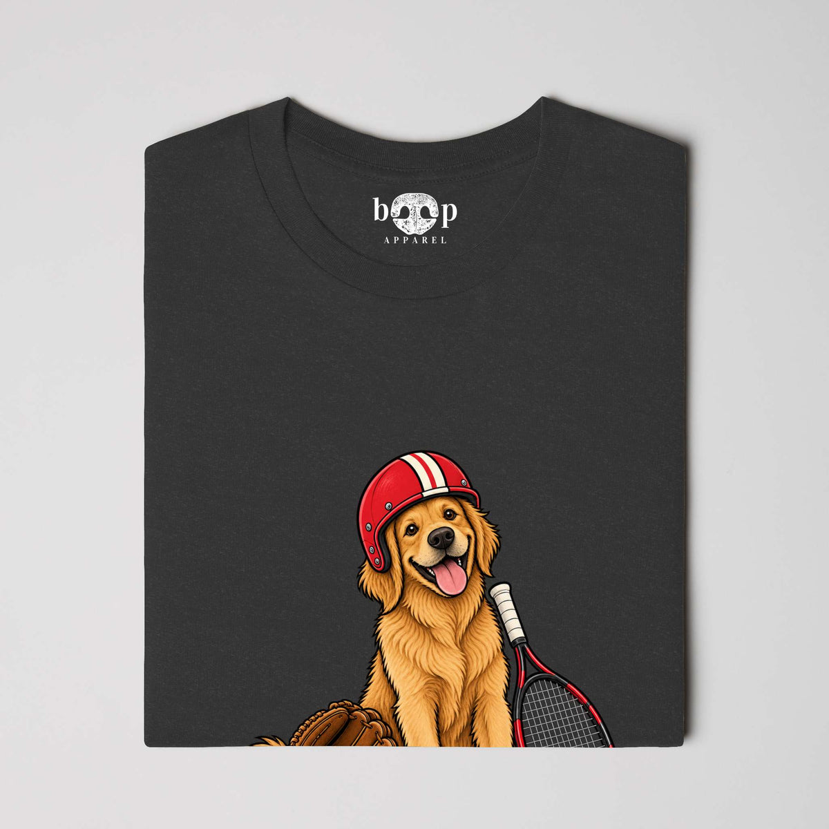 Go Sportsball Everyday T in Black Heather, alternate view 3