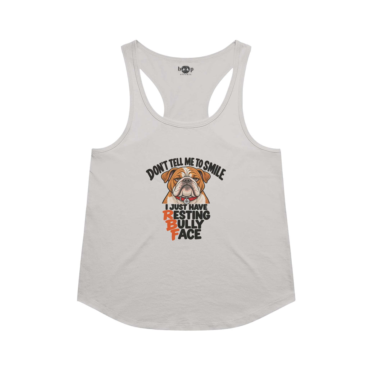 Resting Bully Face Racerback Tank