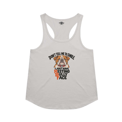 Resting Bully Face Racerback Tank