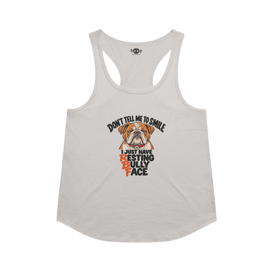 Resting Bully Face Racerback Tank