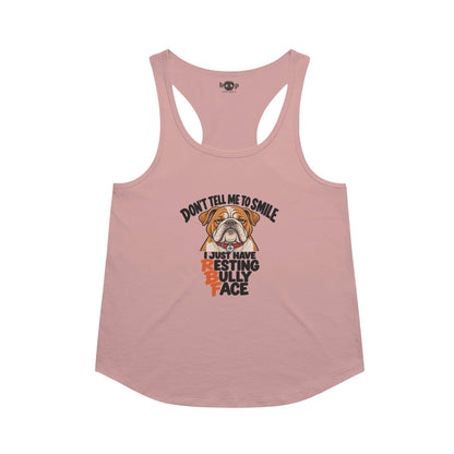 Resting Bully Face Racerback Tank