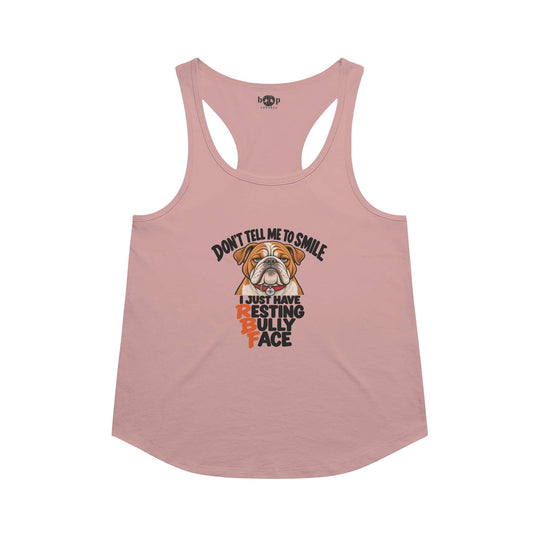 Resting Bully Face Racerback Tank