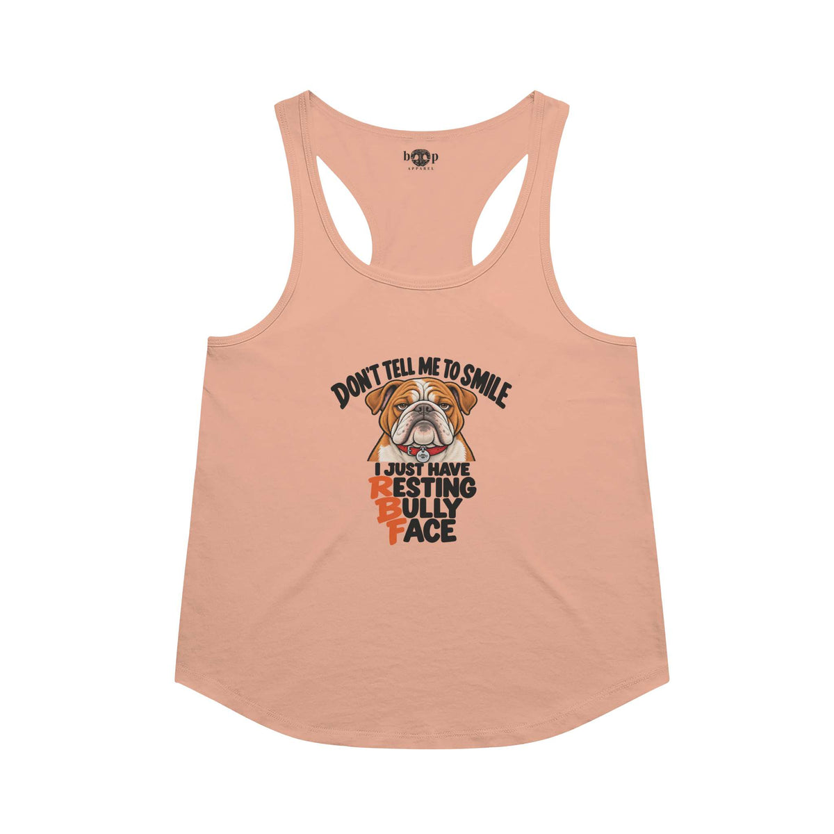 Resting Bully Face Racerback Tank