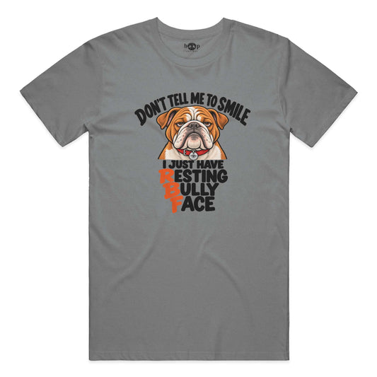 Resting Bully Face Performance T in Grey Triblend