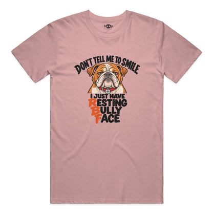 Resting Bully Face Everyday T in Heather Orchid