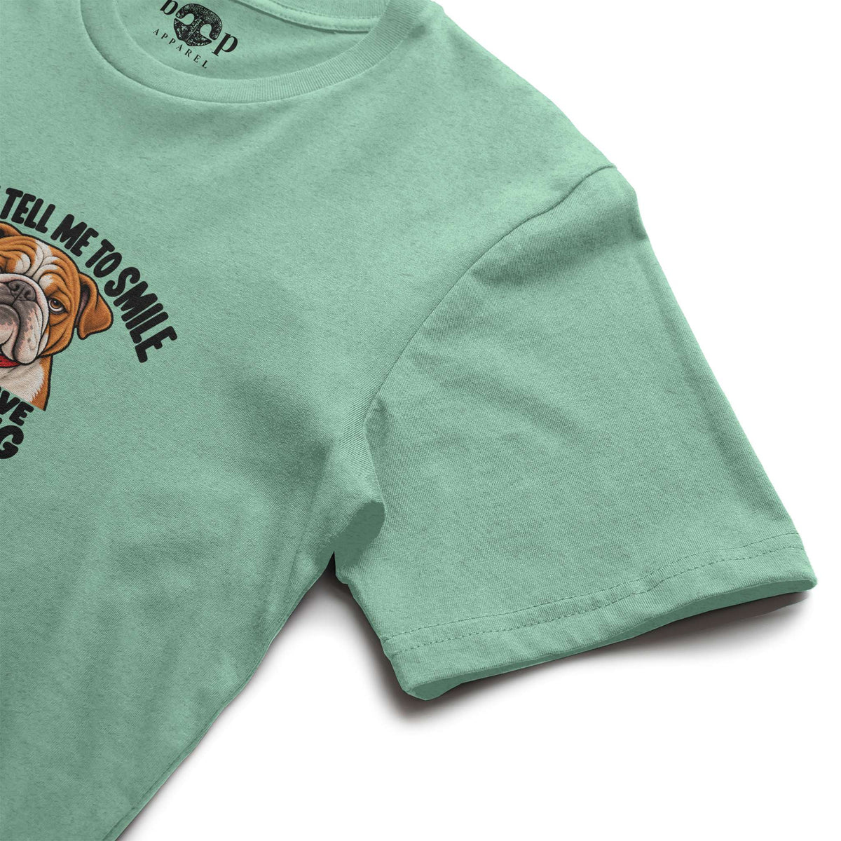 Resting Bully Face Everyday T in Heather Mint, alternate view 1