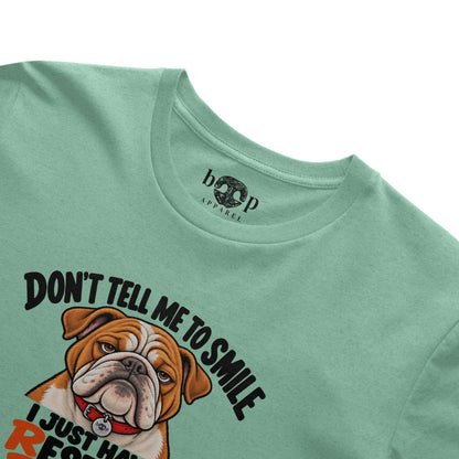 Resting Bully Face Everyday T in Heather Mint, alternate view 2